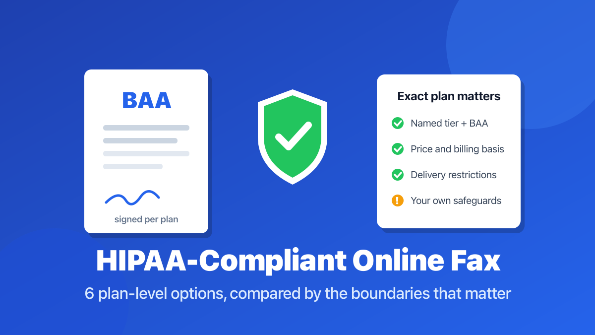 Best HIPAA-Compliant Online Fax Services: 6 Plan-Level Options — OnlineFaxReviews guide